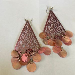 Vintage Pink Fishhook Dangles